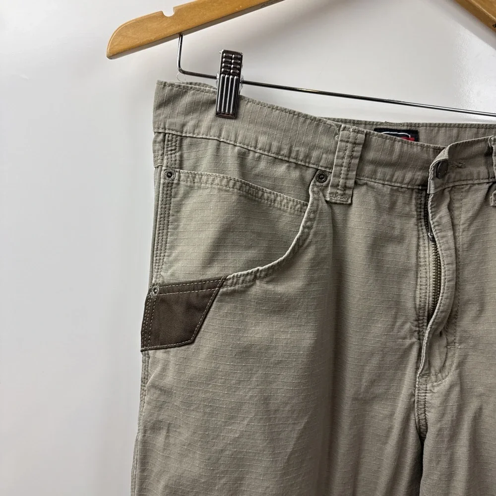 WRANGLER WORKWEAR Men's Jeans 34x29 Tan 100% Cotton Heavy Duty 10WMWTDK